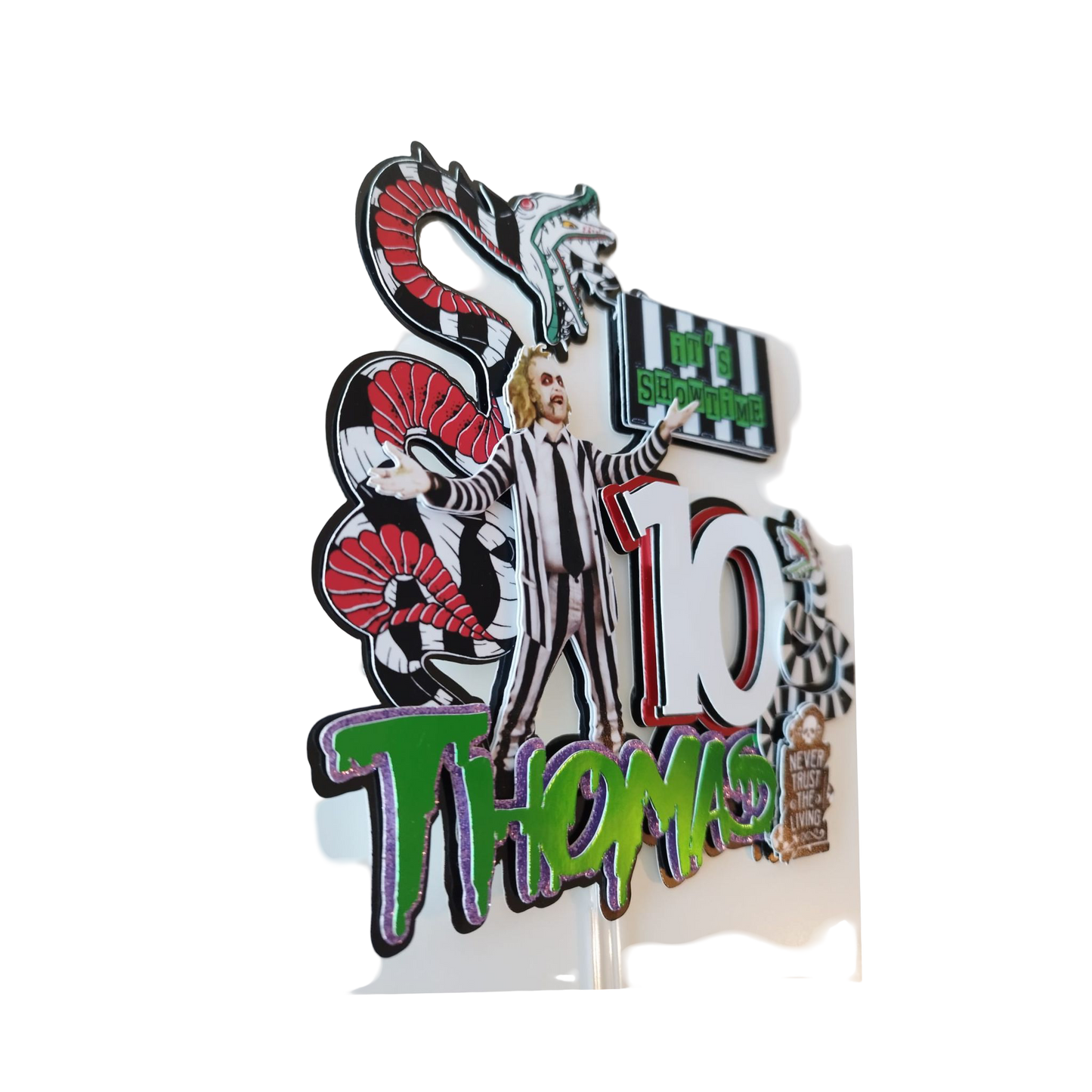 Beetlejuice Cake Topper