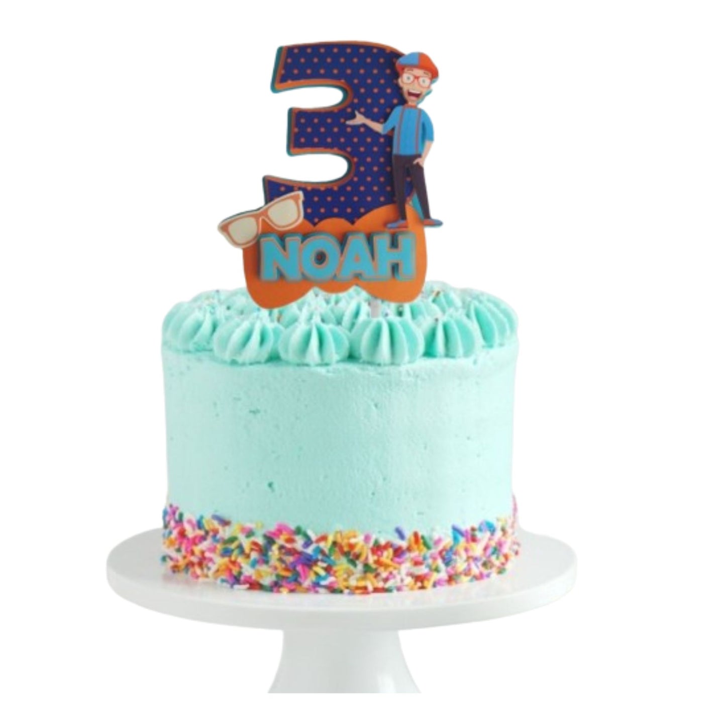 Blippi Number Cake Topper