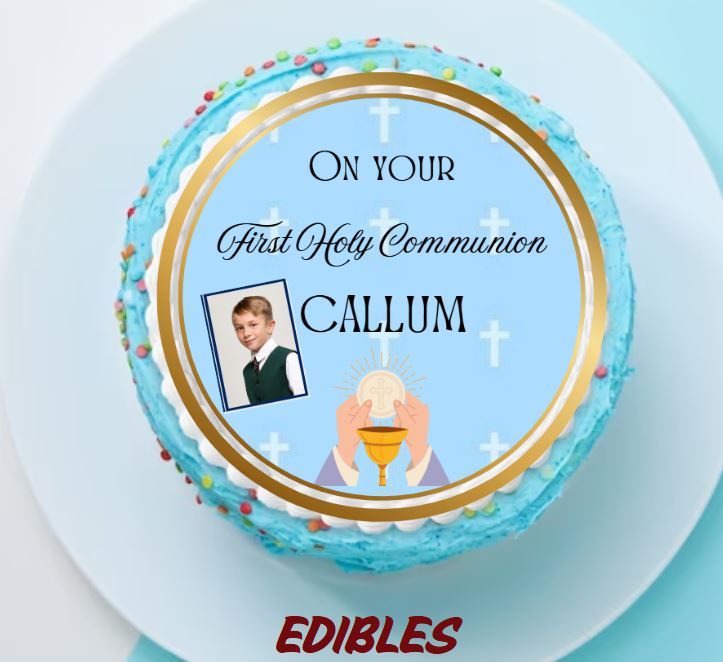 Custom Communion Edible Topper
