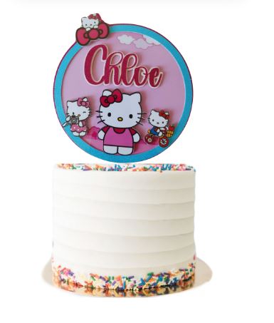Hello kitty cake topper