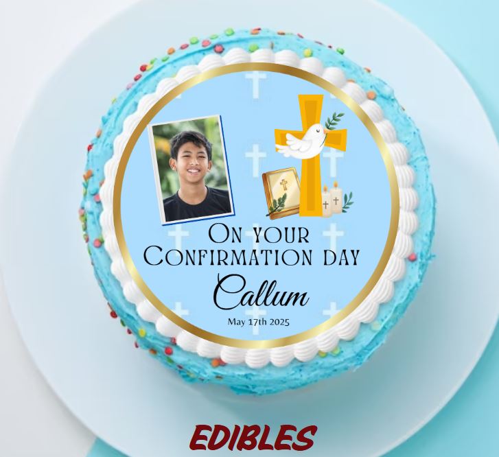 Custom Confirmation Edible Topper