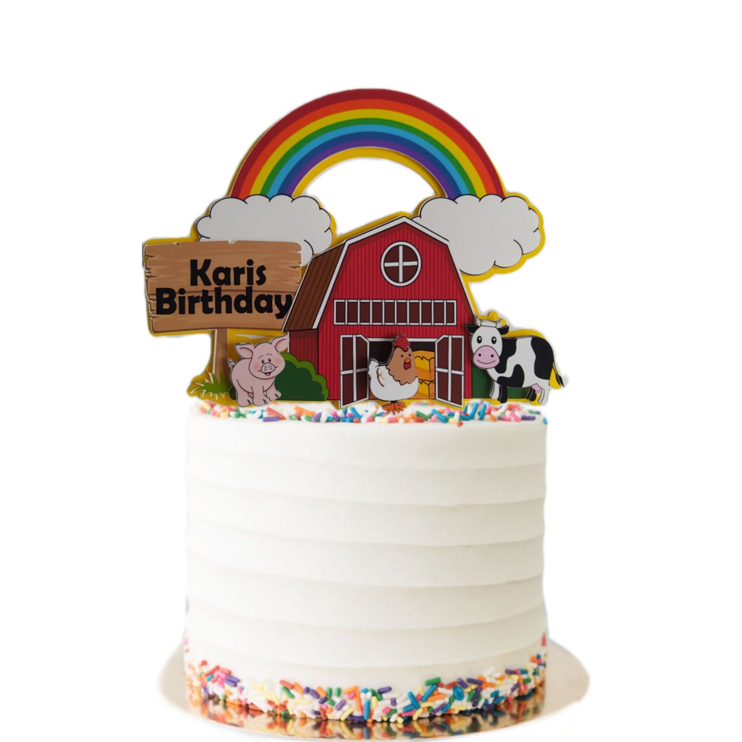 Farm Cake Topper