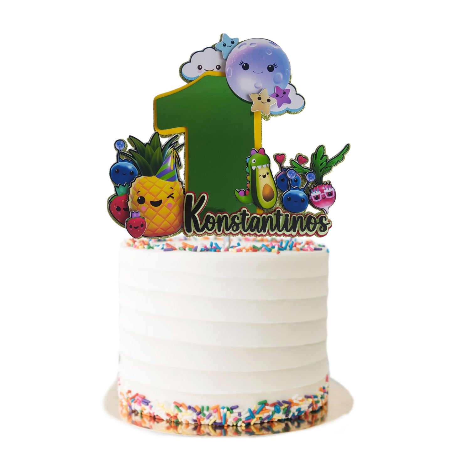 Fruits Bear Sensory Cake Topper