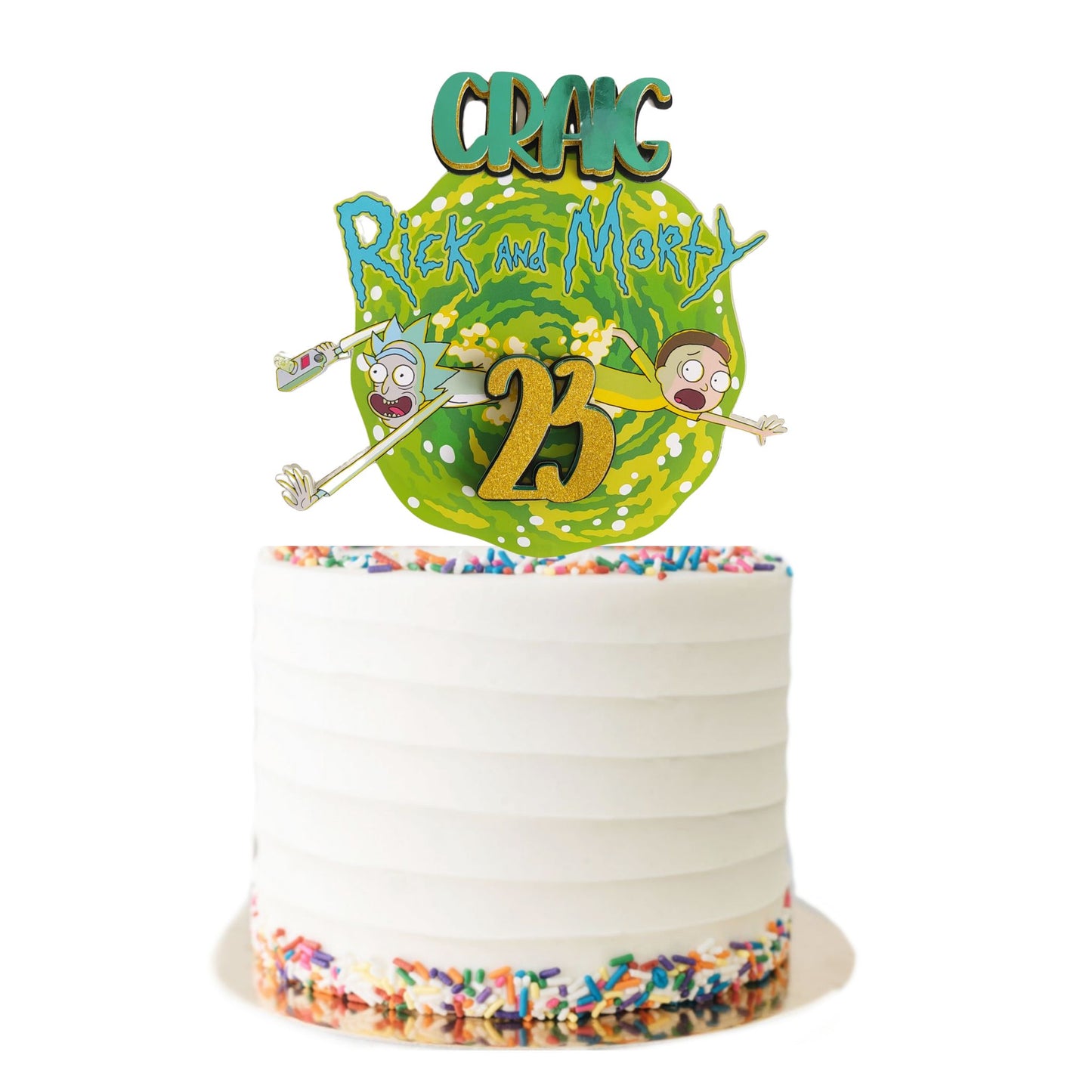 Rick and Morty Cake Topper