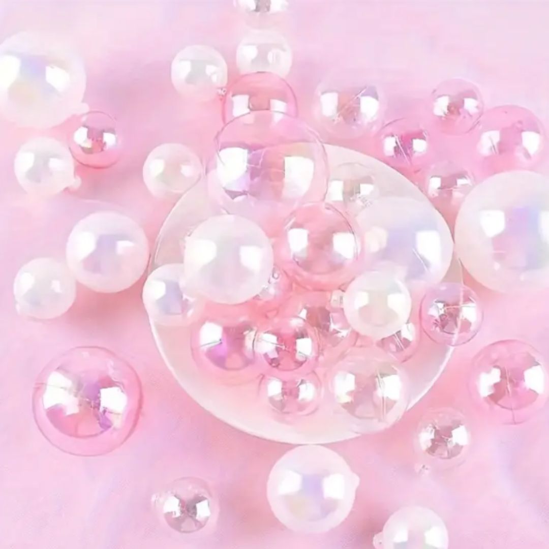 Transparent Rainbow Cake balls Set OF 32
