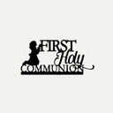 Girls Communion Cake Topper