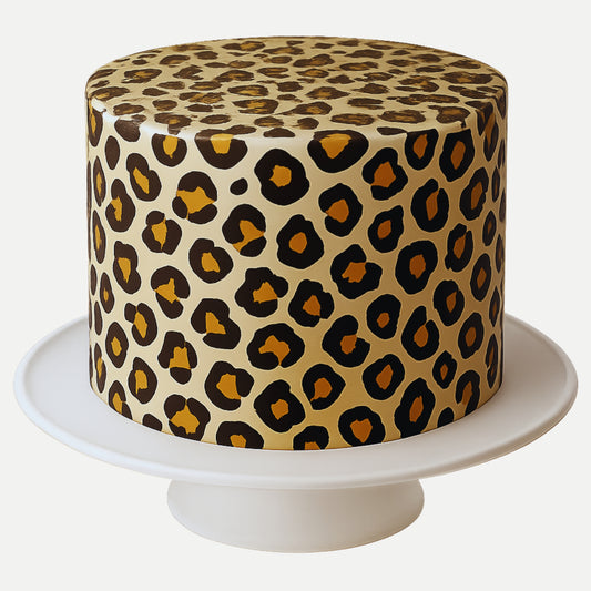Leopard Print Edible Cake Wrap