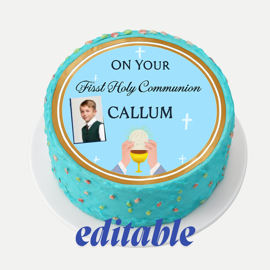 Custom Communion Edible Topper