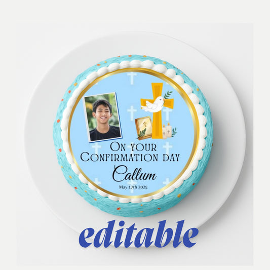 Custom Confirmation Edible Topper