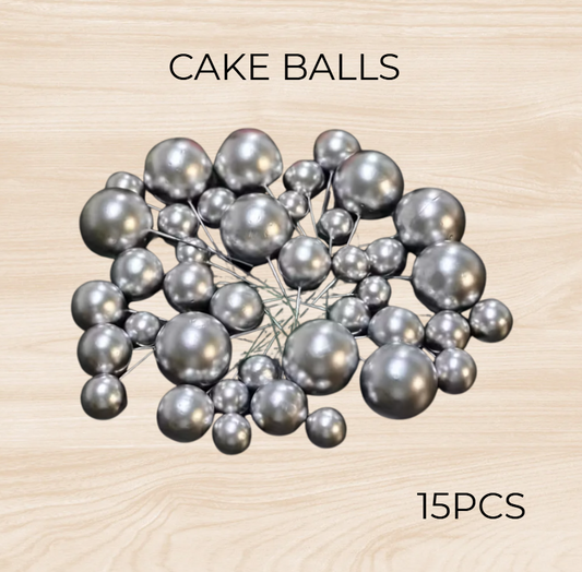 Silver Cake Balls SET 15
