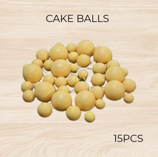 Light Yellow Cake Balls SET 15