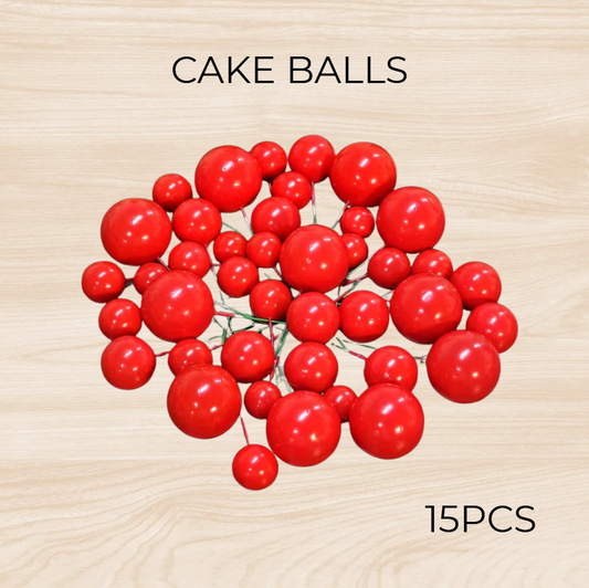 Red Cake Balls SET 15