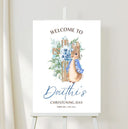 Christening Boy Welcome Sign