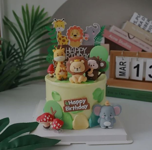 Jungle Safari Cake Decoration Set