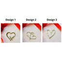 Heart shapes topper charm