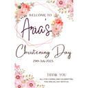 Christening Day Welcome Sign