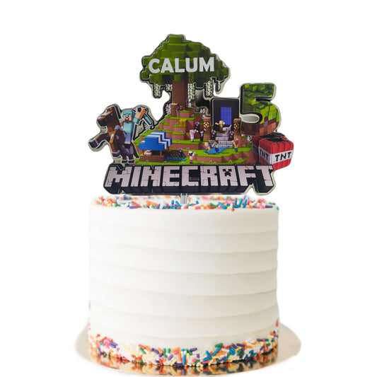 Creeper Fun Party Cake Topper