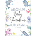 Gender Reveal Welcome Sign