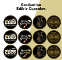 Graduation Edible Cupcake Toppers