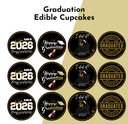 Graduation Edible Cupcake Toppers