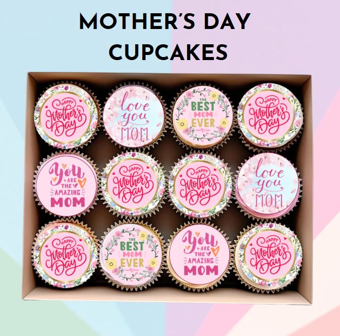 Mother's Day Cupcakes Icing Sheets