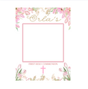 Holy Communion Floral Selfie Frame