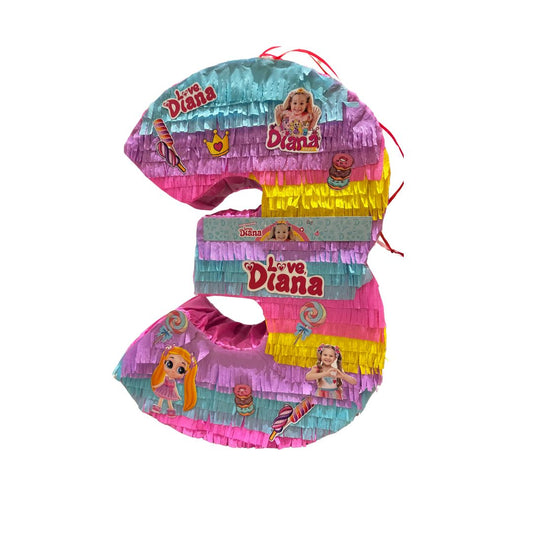 Love Diana Pinata Number