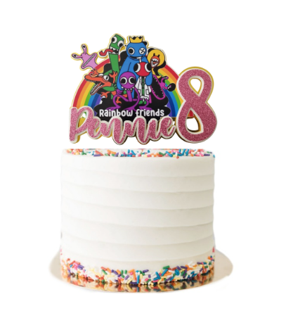 Rainbow Friends Cake Topper