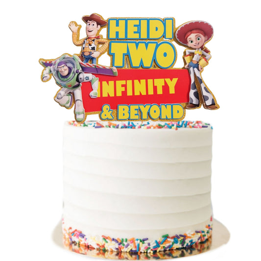 Sheriff & Space Hero Cake Topper