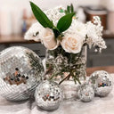 Silver Disco Ball Set 12