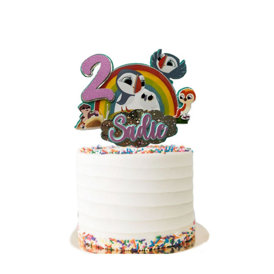 Puffin Rock Cake Topper