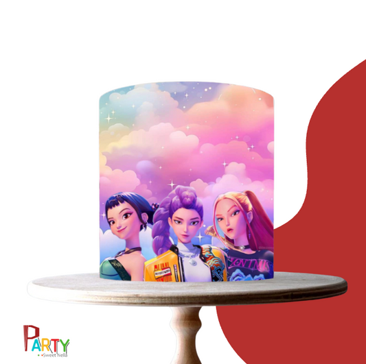 KPOP HUNTERS EDIBLE CAKE TOPPER