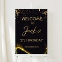 21st Birthday Welcome Sign